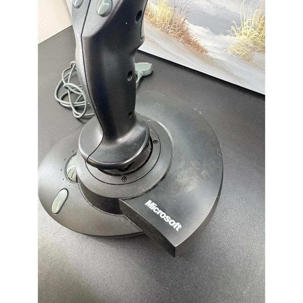 Microsoft SideWinder Force Feedback Pro Joystick PC Game Port Flight Controller